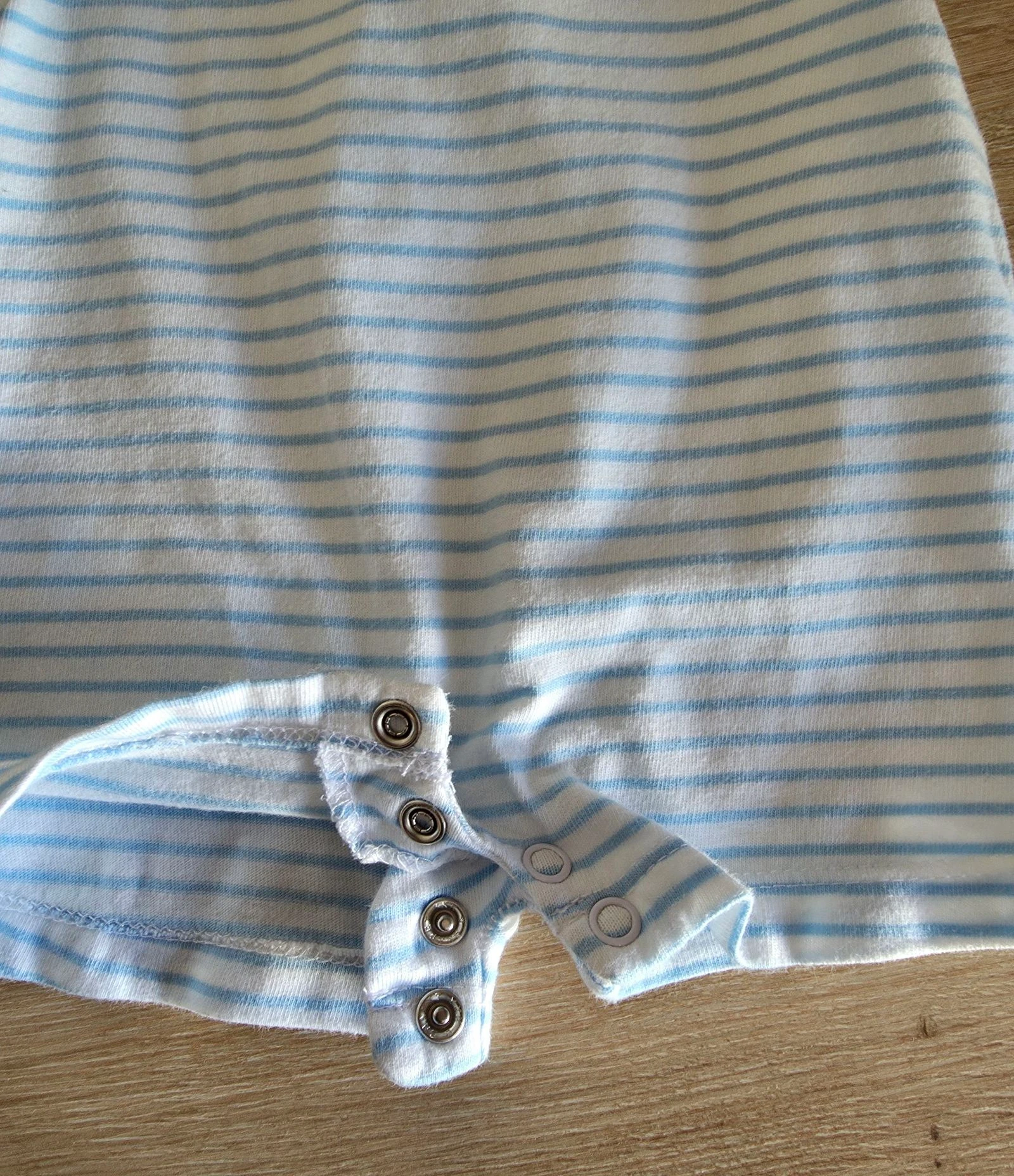 Combishort listrado azul e branco Tex Baby Tamanho 3 meses – photo 4